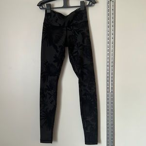 Lululemon floral black leggings